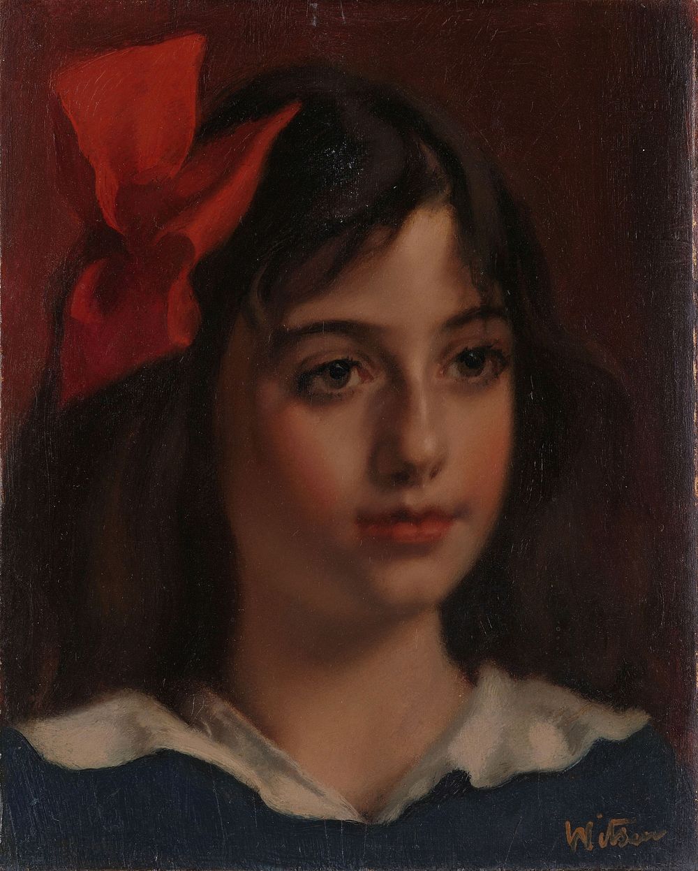 Portret van een meisje (1885 - 1922) by Willem Witsen
