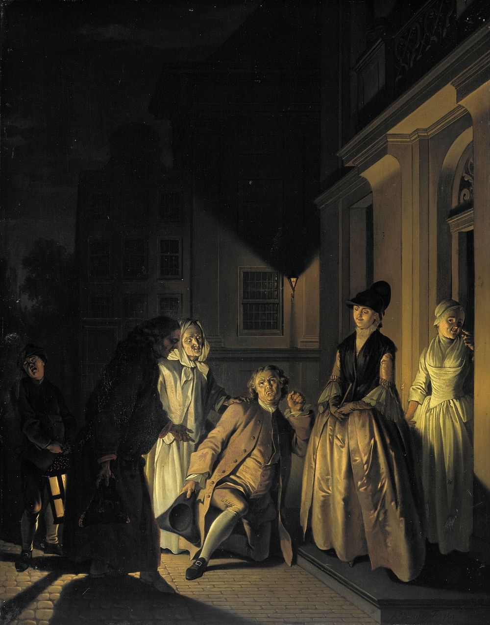Scene from the Play 'Lubbert Lubbertse of de geadelde boer' by M. van Breda (1761) by Jacobus Buys
