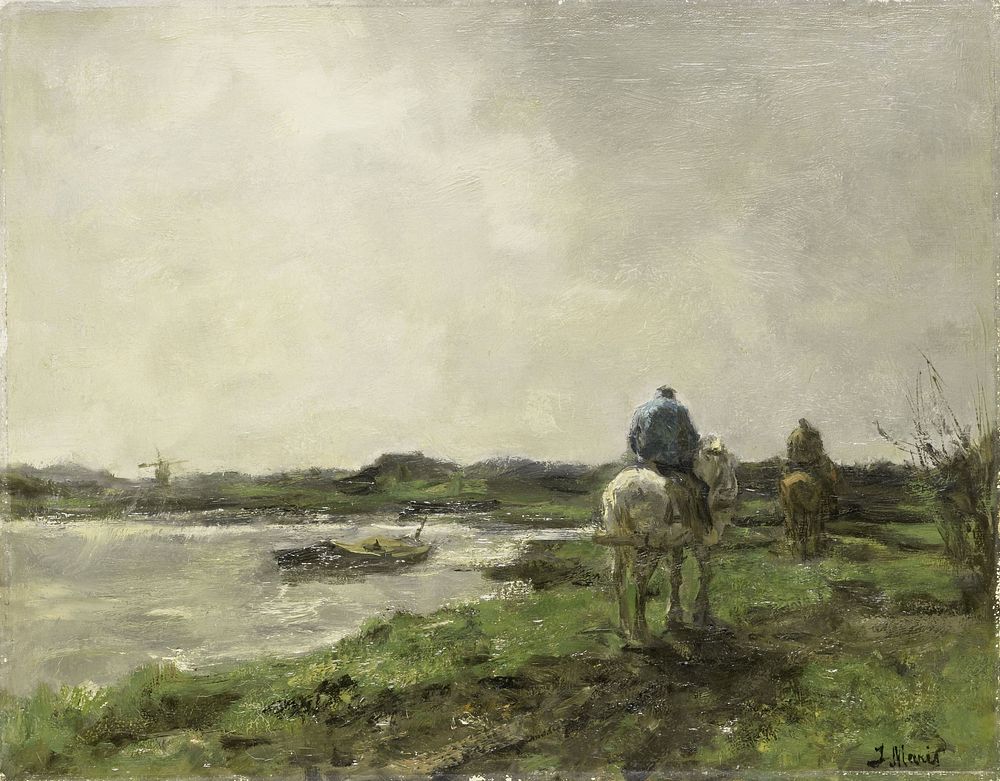 Towpath (c. 1896) by Jacob Maris