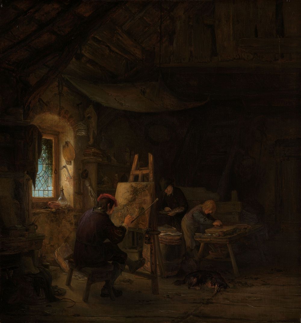 The Painter’s Studio (c. 1647 - c. 1650) by Adriaen van Ostade