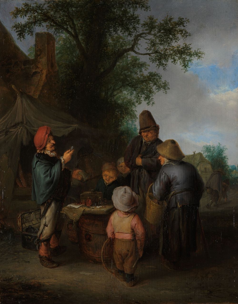 The Quacksalver (1648) by Adriaen van Ostade