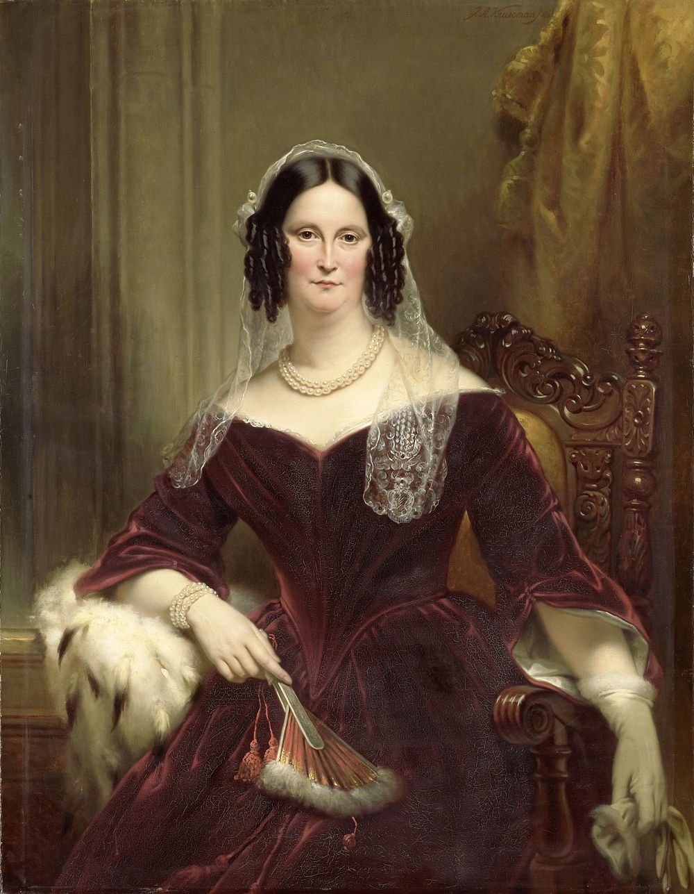 Dieuwke Fontein (1800-79), Second Wife (Married 1834) of Adriaan van der Hoop (1844) by Jan Adam Kruseman