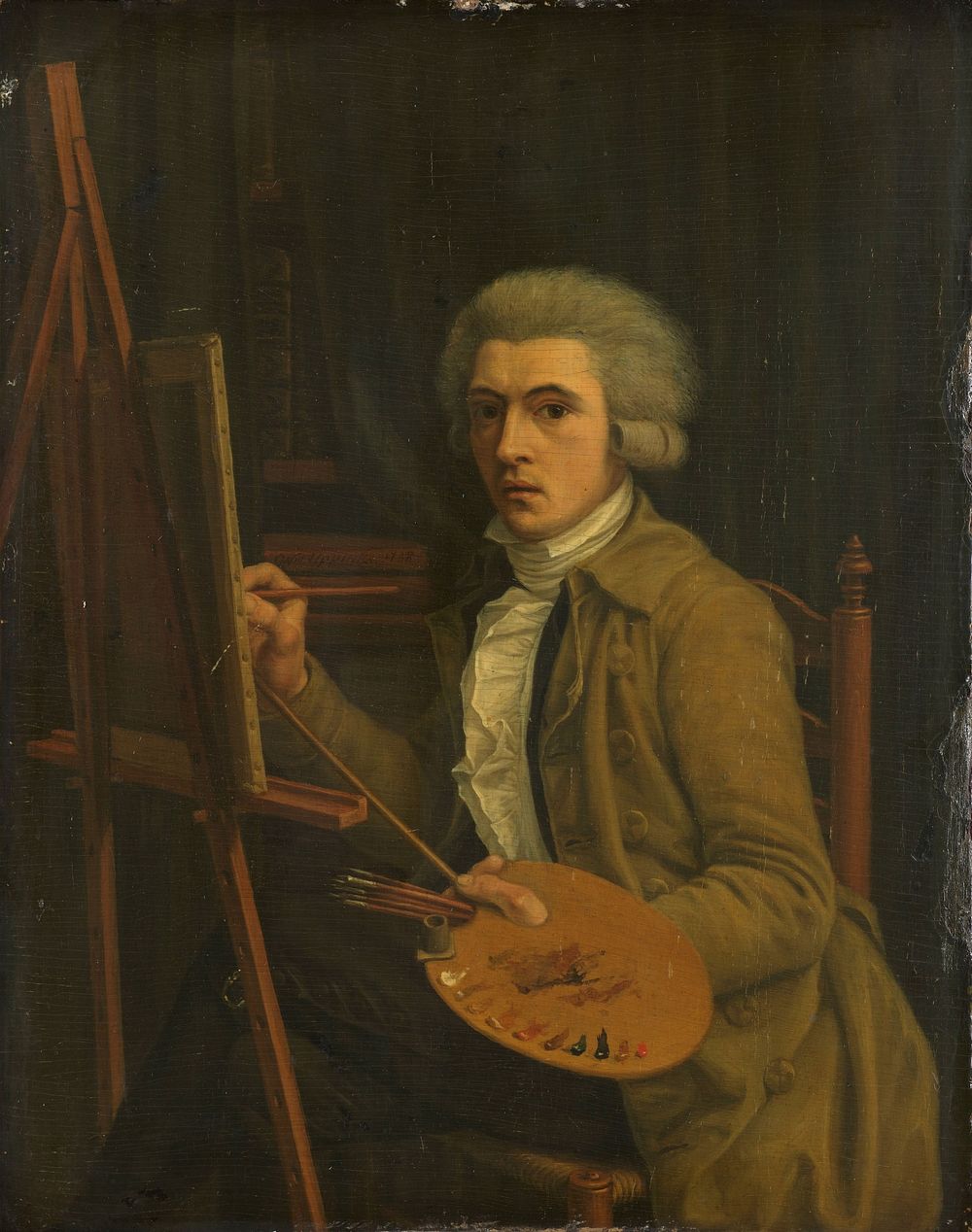 Portrait of a Painter, probably the Artist himself (1788) by Willem Uppink