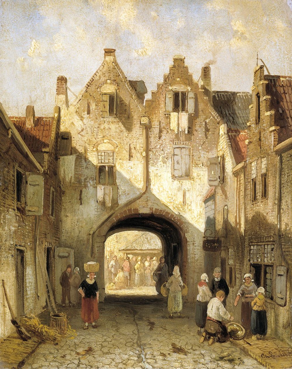 The Old Gate (c. 1850 - c. 1880) by Charles Leickert
