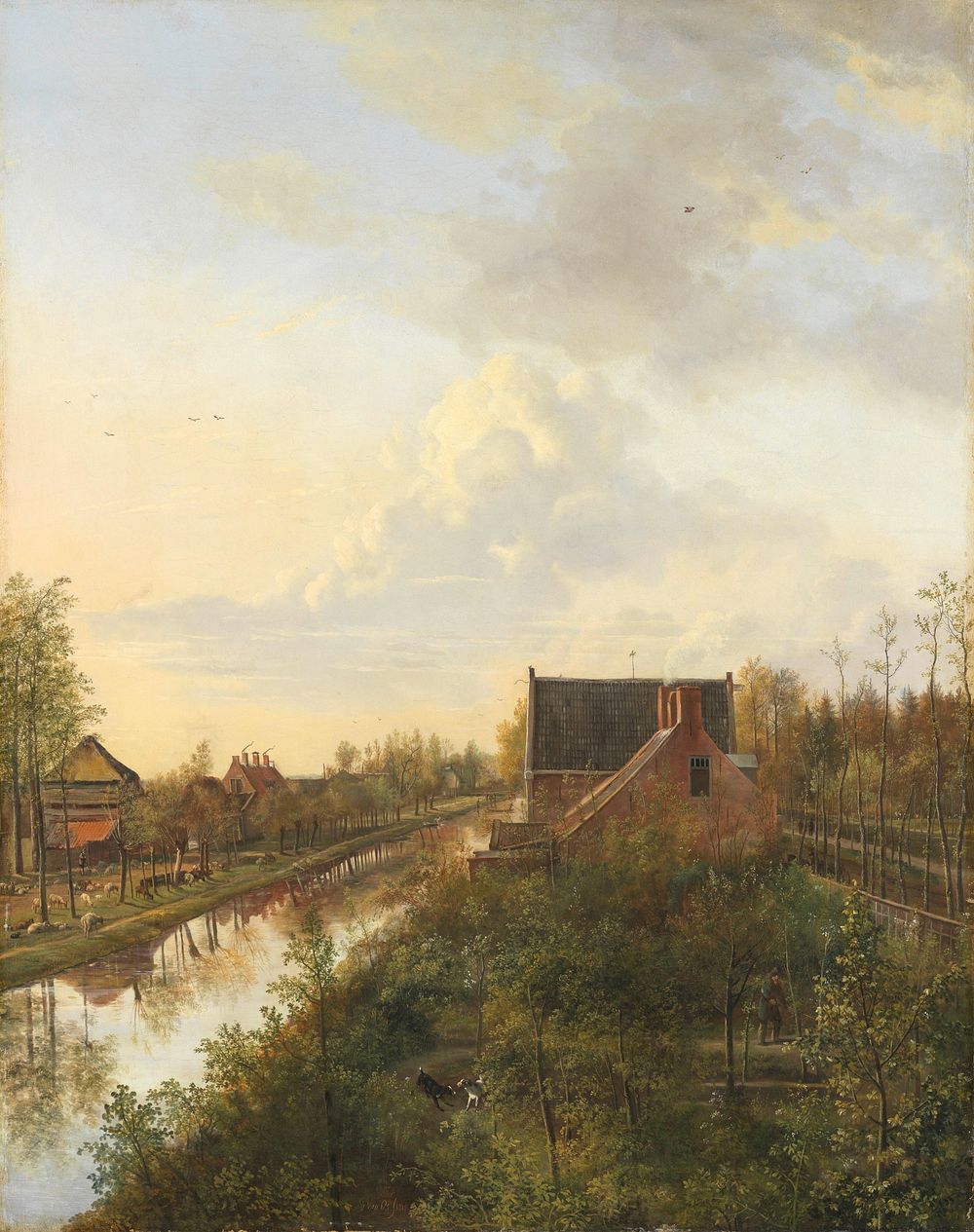 The Canal at ’s-Graveland (1818) by Pieter Gerardus van Os