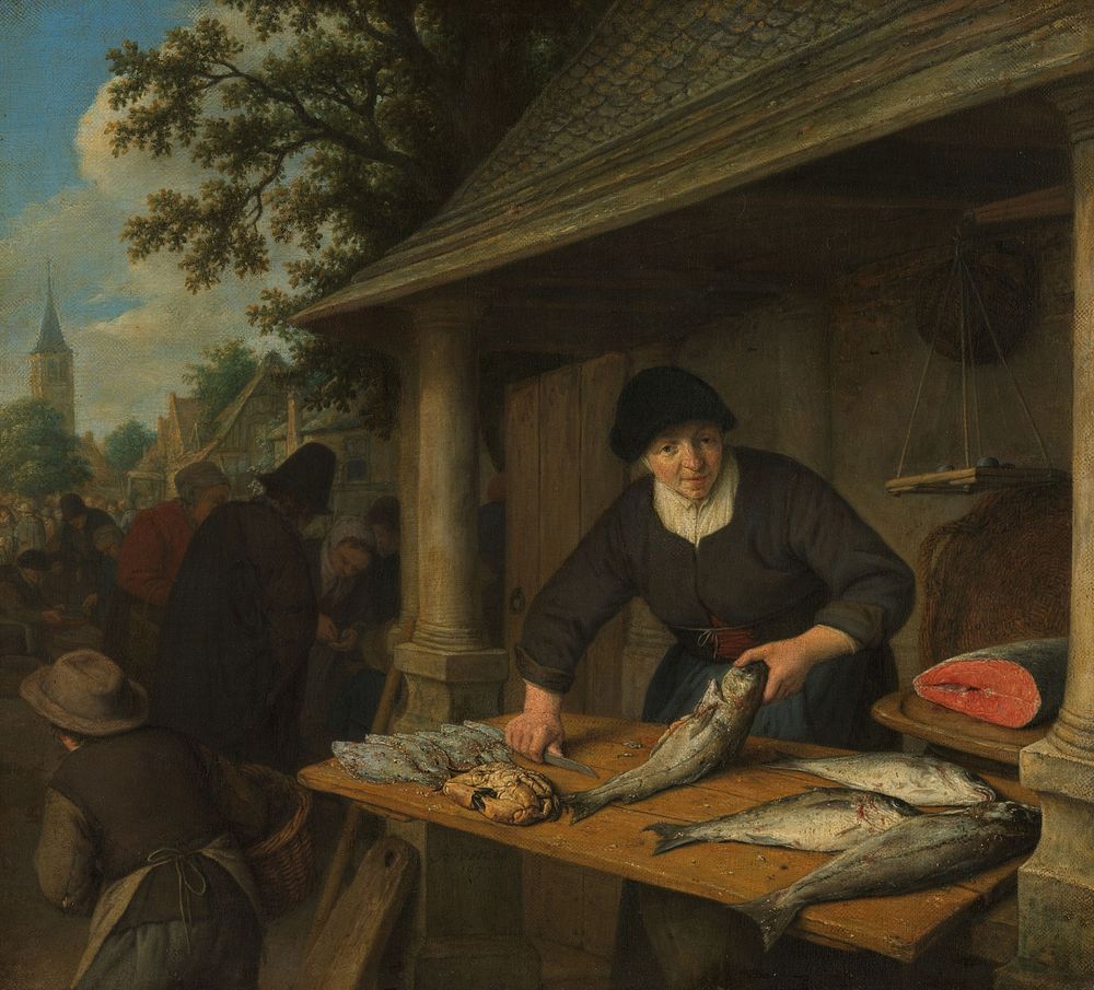 The Fishwife (1672) by Adriaen van Ostade