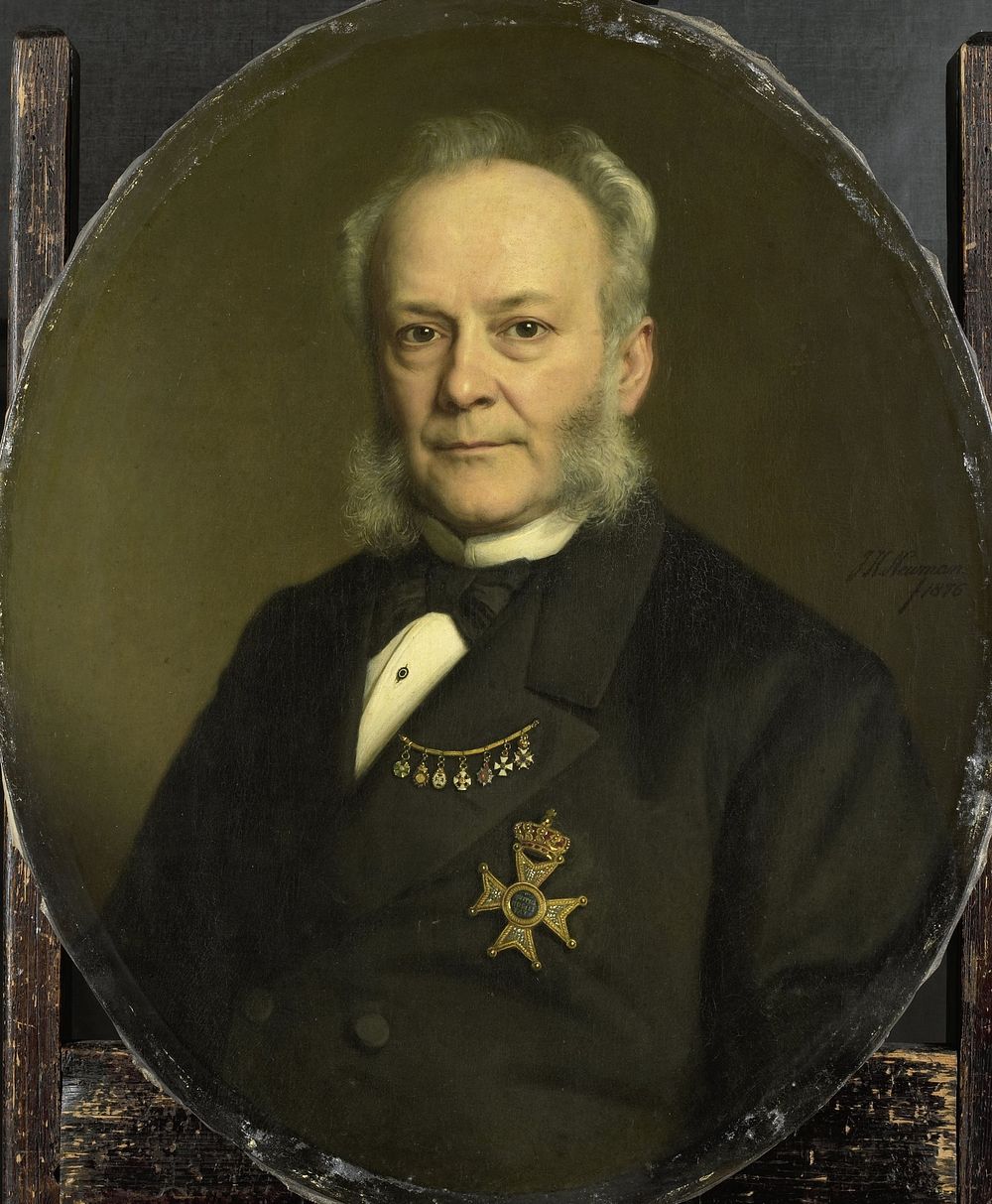 Pieter Mijer (1812-81). Gouverneur-generaal van Nederlands Oost Indië (1876) by Johan Heinrich Neuman