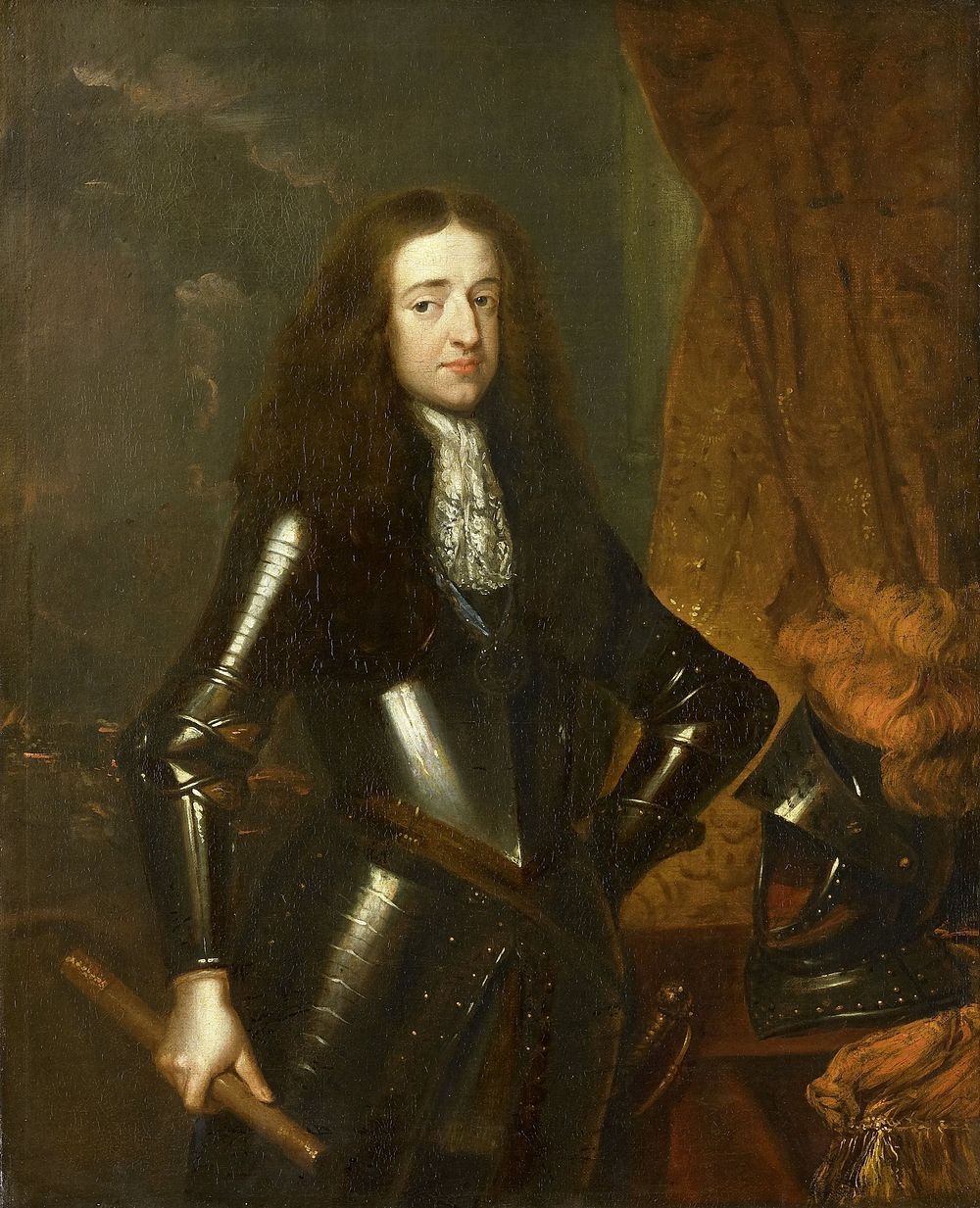 Portrait of Willem III (1650-1702), Prince of Orange and since 1689, King of England (1670 - 1684) by Caspar Netscher