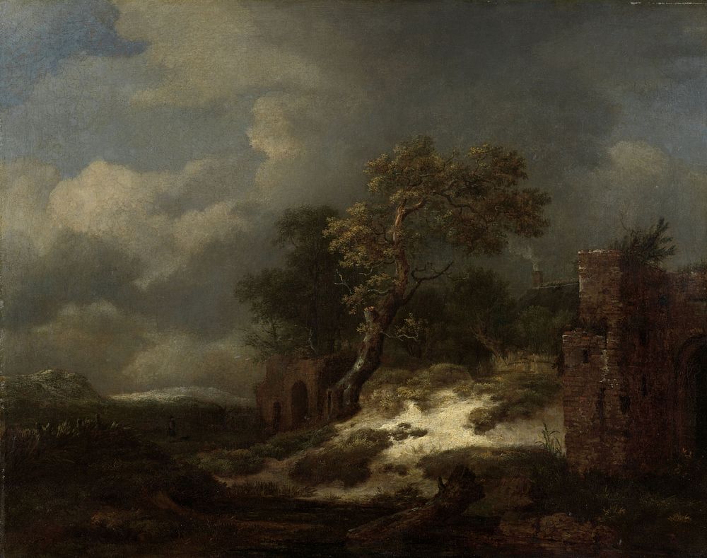 Landscape with Ruins (1650 - 1682) by Jacob Isaacksz van Ruisdael