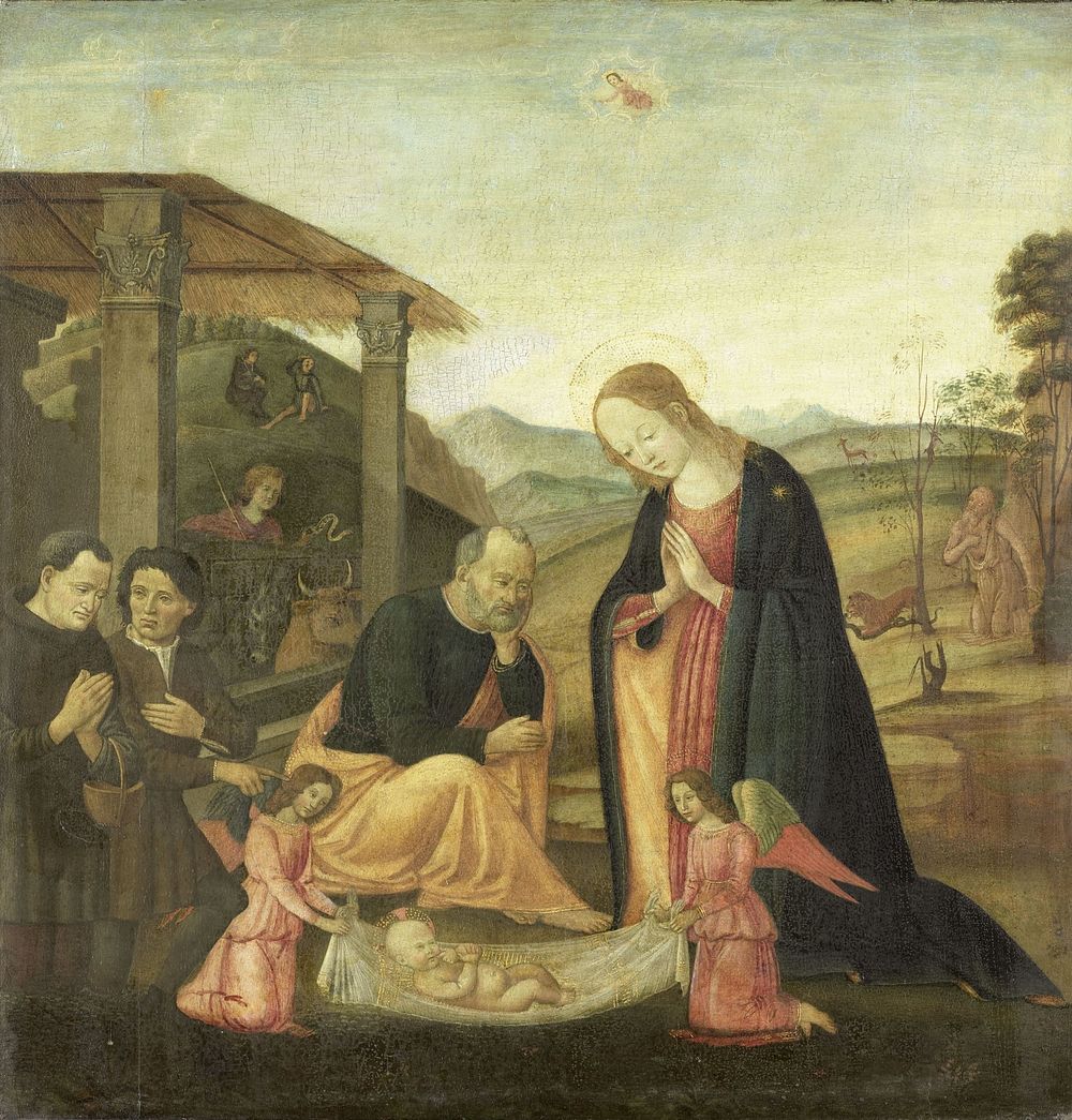 Adoration of the Christ Child (1485 - 1520) by Jacopo del Sellaio