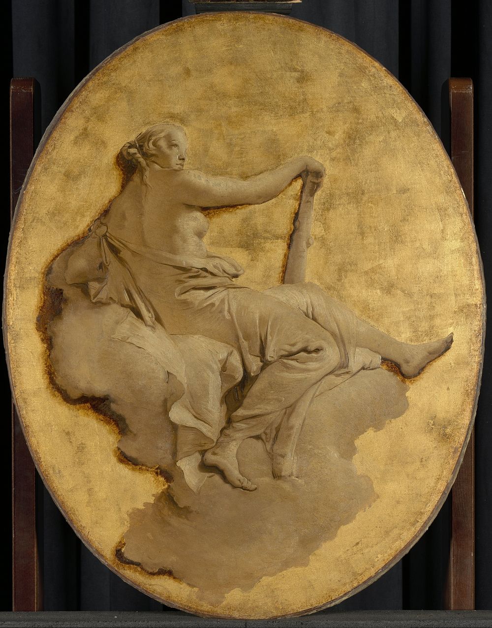 Allegorical Figure of a Woman with a Club (Fortitude?) (c. 1740 - 1750) by Giovanni Battista Tiepolo