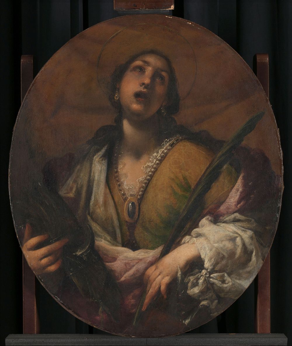 Saint Catherine (1617 - 1661) by Francesco Montelatici and Pier Francesco Morazzone