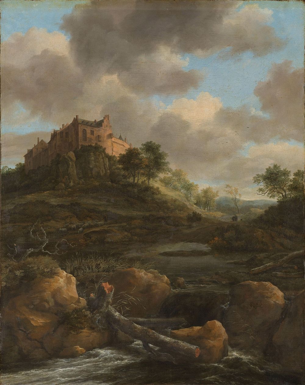 Bentheim Castle (1650 - 1682) by Jacob Isaacksz van Ruisdael
