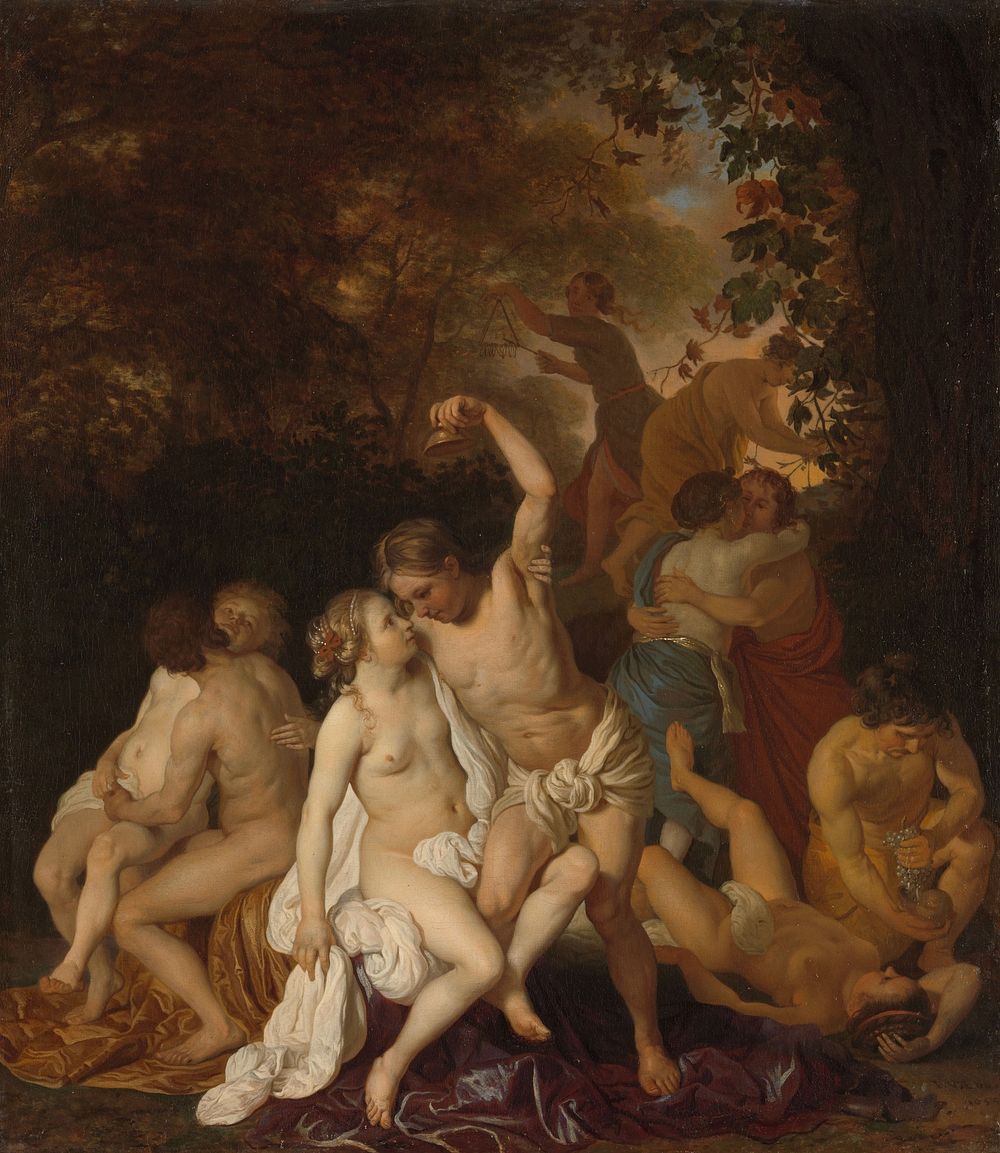 Scene with Bacchantes (1653) by Jacob van Loo