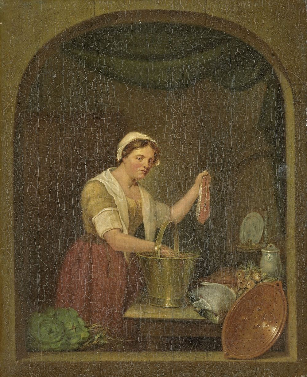 The Kitchen Maid (1820) by Jan de Ruyter