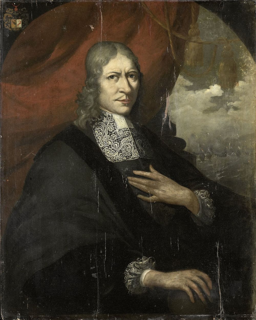 Portrait of Rycklof van Goens, Governor-General (1680 - 1700) by Martin Palin
