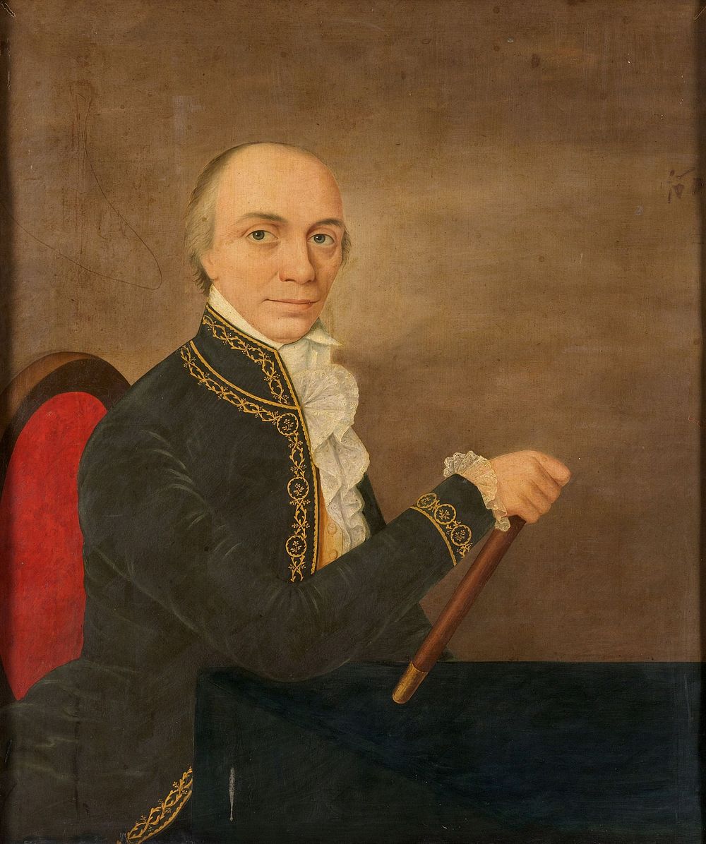 Portrait of Johannes Siberg, Governor-General of the Dutch East Indies (c. 1800) by anonymous
