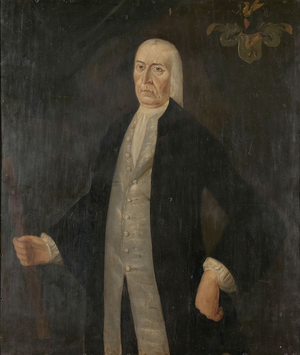 Portrait of Jeremias van Riemsdijk, Governor-General of the Dutch East India Company (1775 - 1777) by Franciscus Josephus…