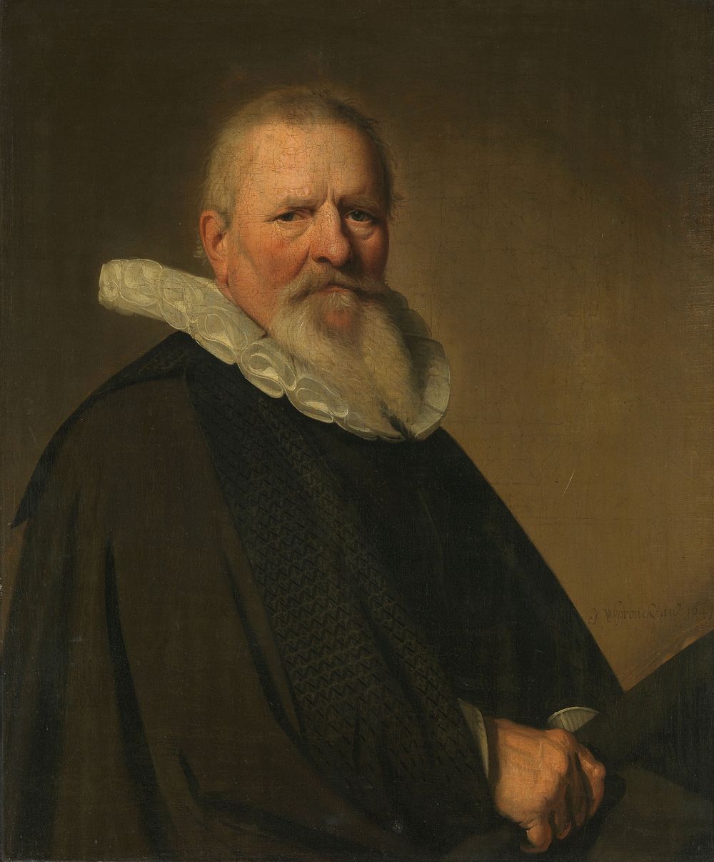 Pieter Jacobsz Schout (1570-1645), Burgomaster of Haarlem (1641) by Johannes Cornelisz Verspronck