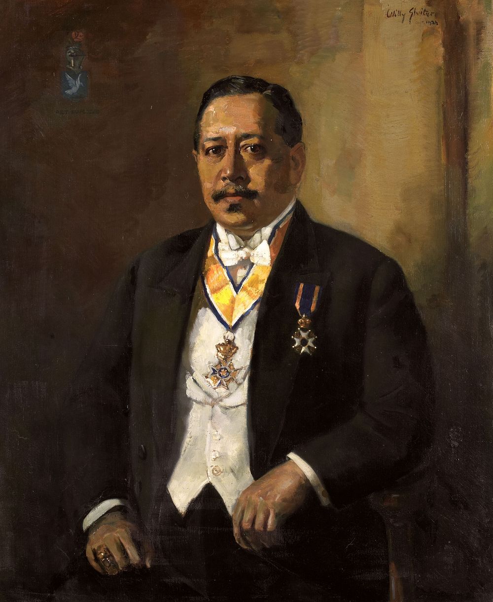 Willem Martinus Godfried Schumann (1877-1952). Voorzitter van de volksraad (1919-1925) (1924) by Willy Sluiter