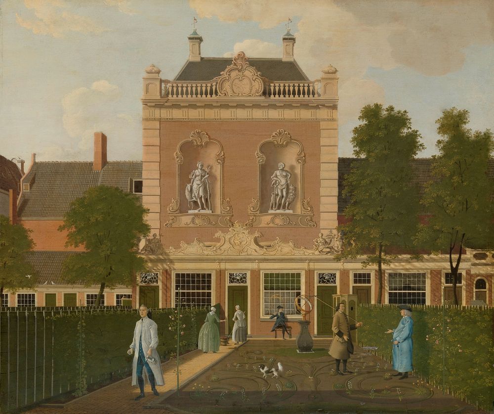 The Garden and Coach House of 524 Keizersgracht in Amsterdam (1772) by Hendrik Keun