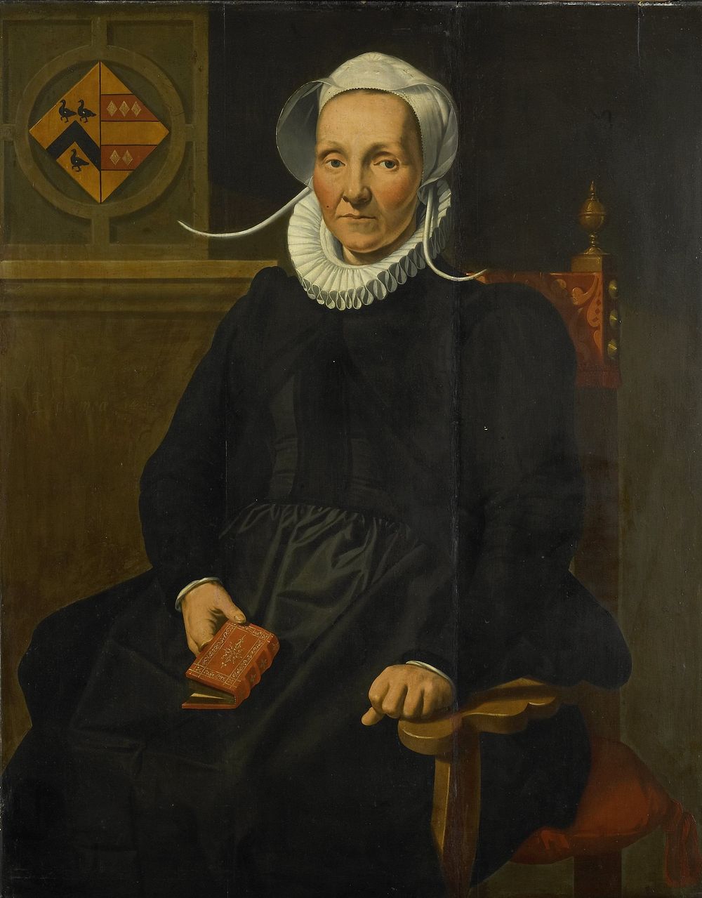 Portrait of Dirckje Tymansdr Gael, called van der Graft, Wife of Mattheus Augustijnsz Steyn (1588) by Pieter Pietersz  I