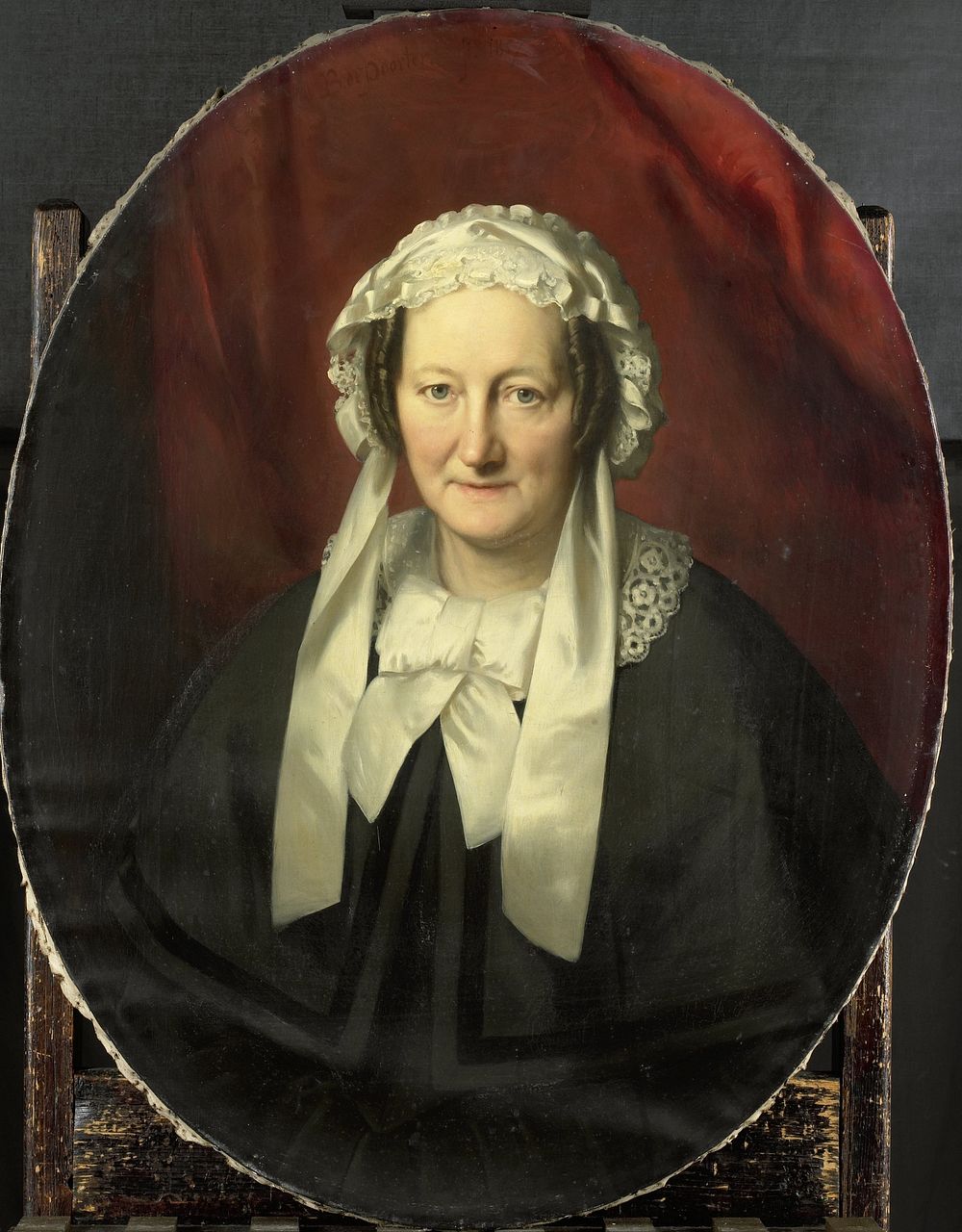 Portrait of Johanna Maria Parvé, Wife of Hendrik André Cornelis Tierens (1857) by Bastiaan de Poorter