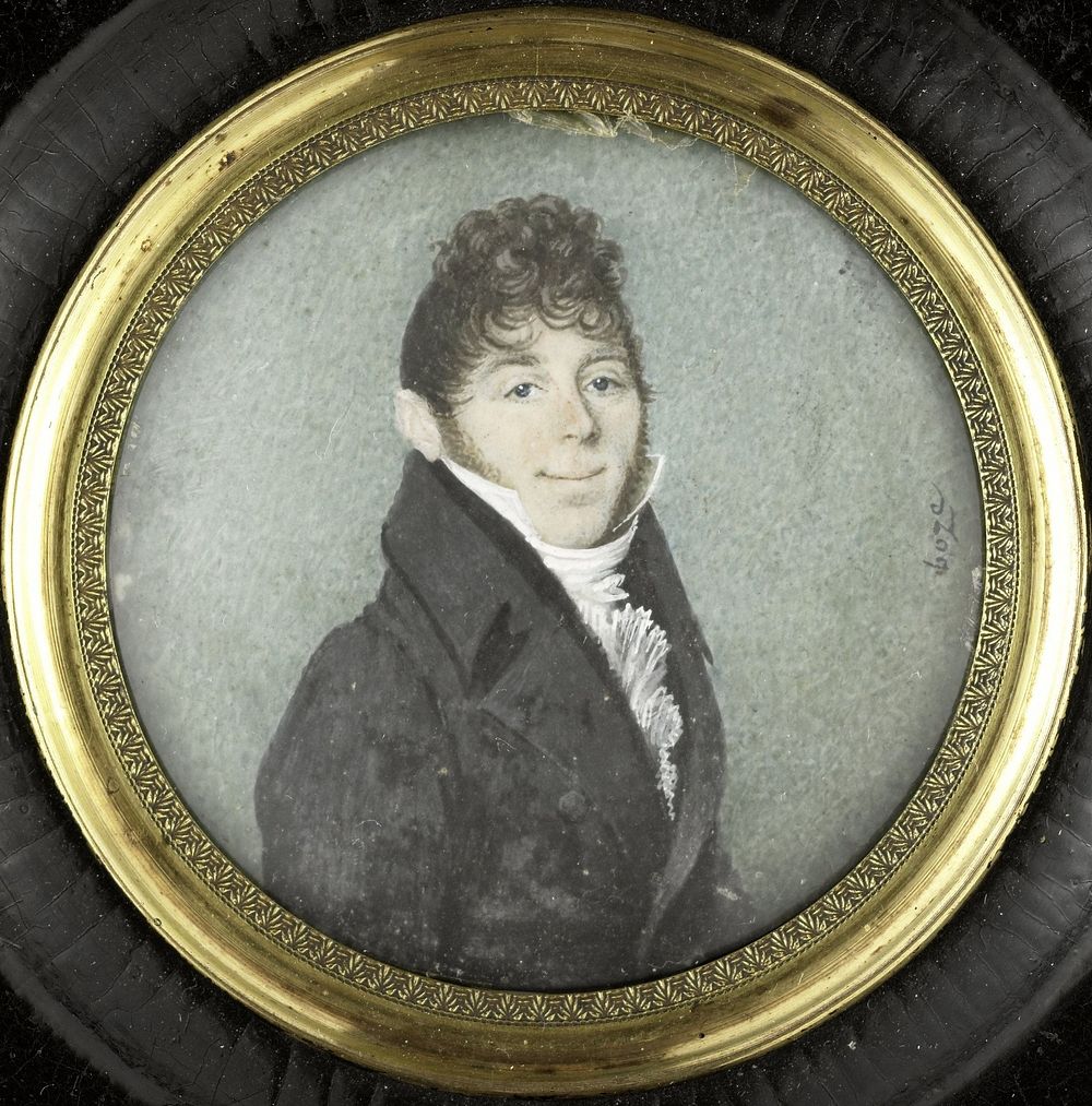 Portrait of Gerrit Jan van Houten (b 1774). Burgomaster of Amersfoort (1790 - 1810) by Joseph Boze