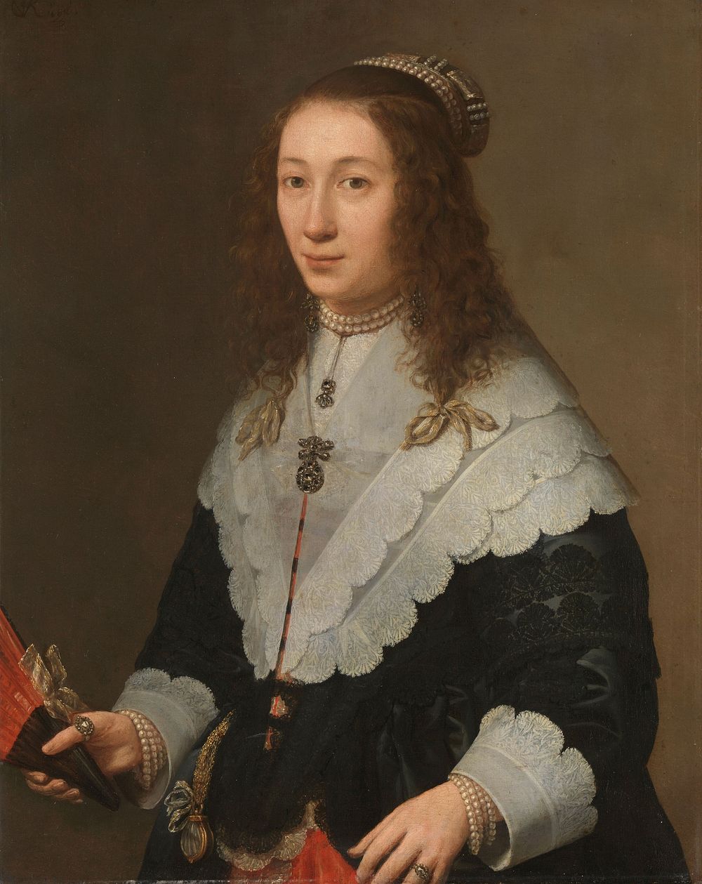 Catharina van Well (1626-1722), Wife of Guilliaam van Bleyswijk (1640 - 1660) by Gerard van Kuijl