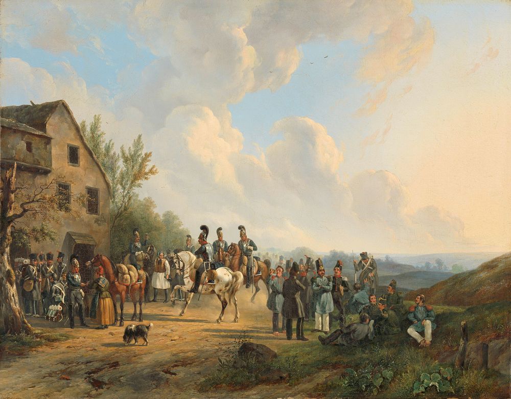 Scene from the Ten Days' Campaign against the Belgian Revolt, August 1831 (1831 - 1835) by Wouter Verschuur 1812 1874