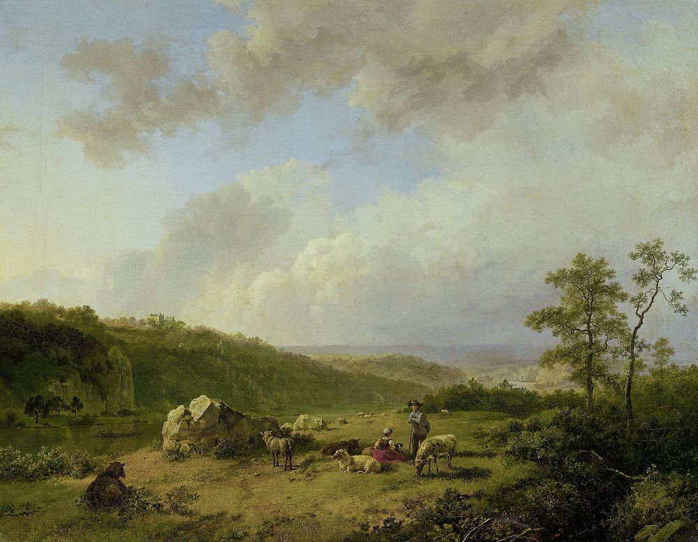 Landscape with a Rainstorm Threatening (1825 - 1829) by Barend Cornelis Koekkoek