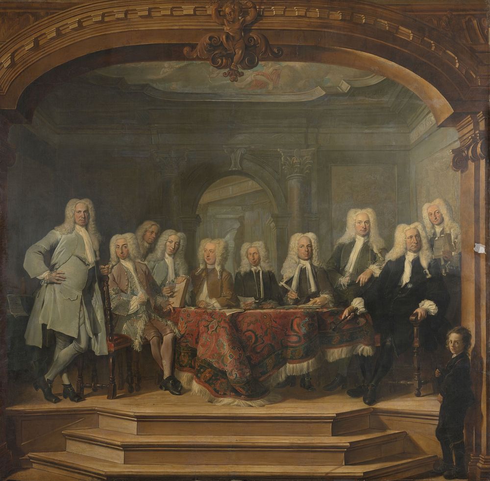 Regents of the Aalmoezeniersweeshuis Orphanage in Amsterdam, 1729 (1729) by Cornelis Troost