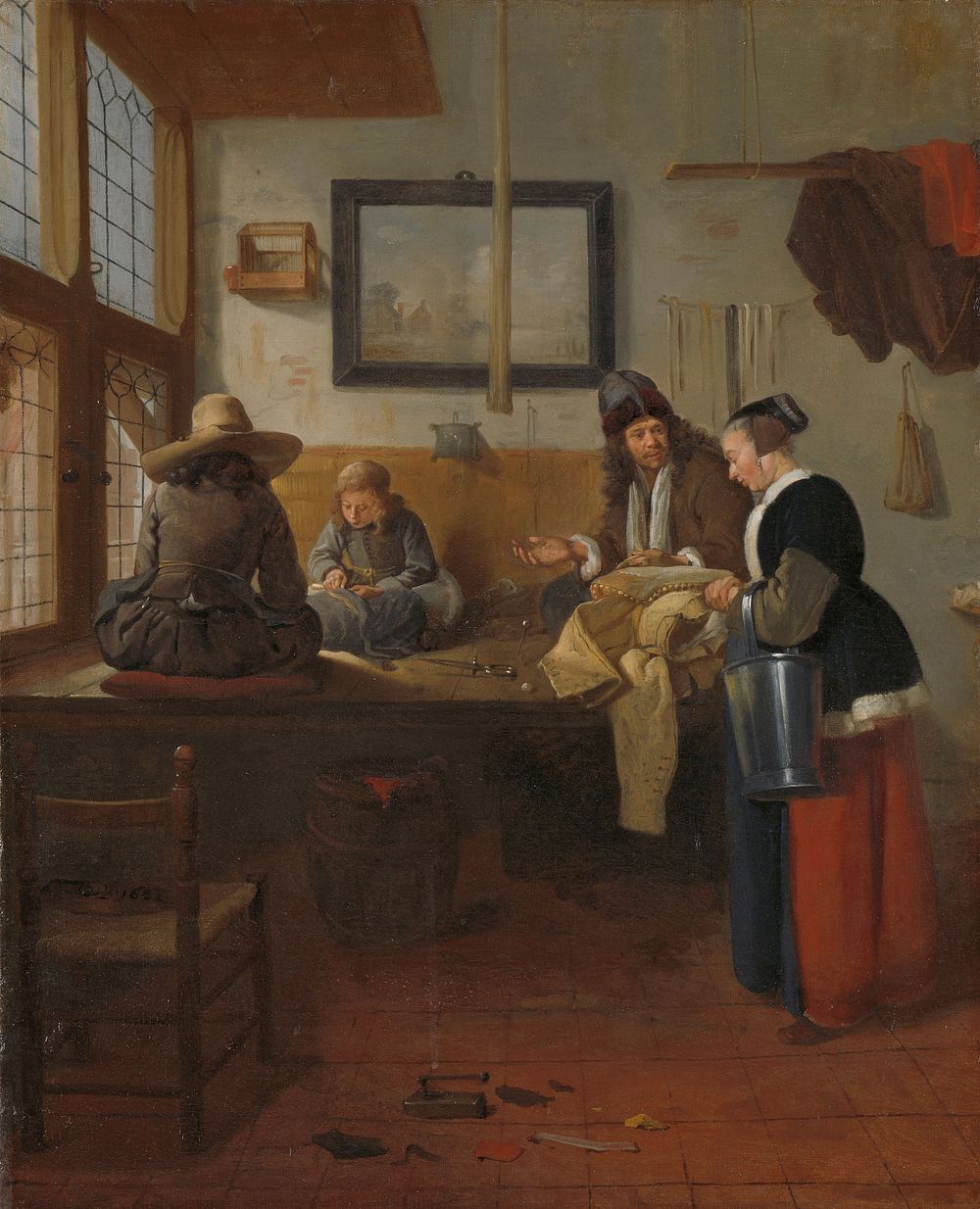 The Tailor’s Workshop (1661 - 1662) by Quiringh Gerritsz van Brekelenkam