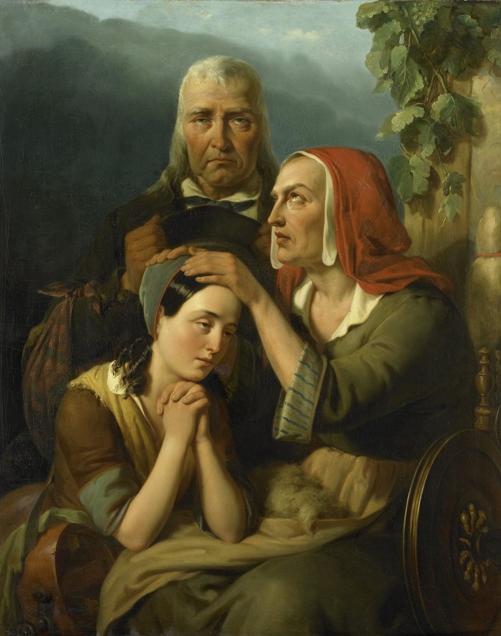 'A Mother's Blessing' (1844) by Moritz Calisch