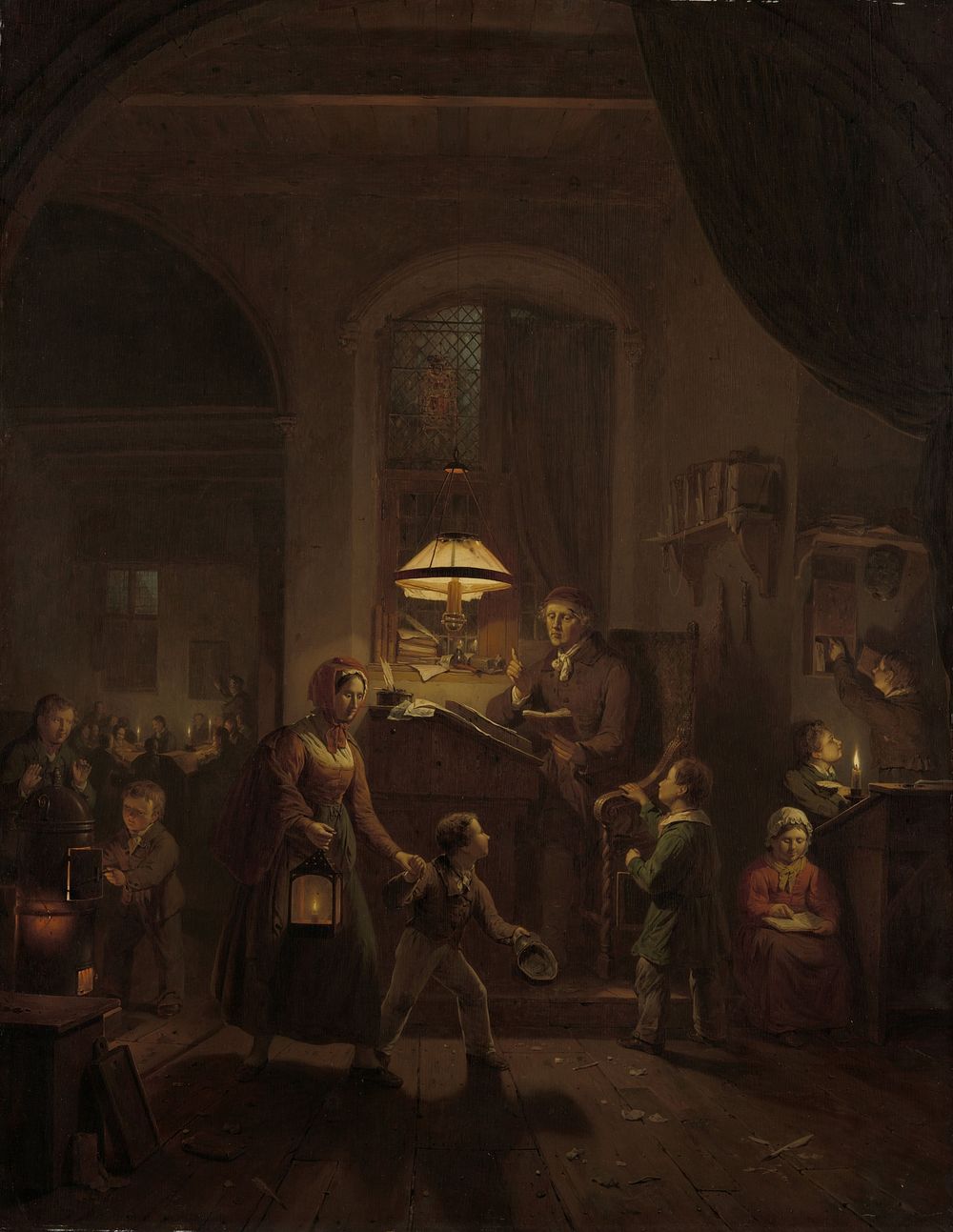 The Night School (1835) by George Gillis Haanen
