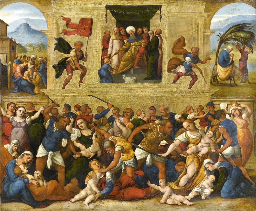 Massacre of the Innocents (1510 - 1530) by Lodovico Mazzolino