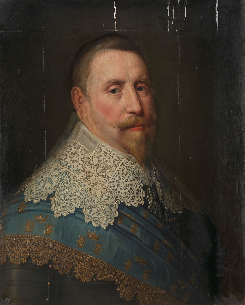 Portrait of Gustav II Adolf (1594-1632), King of Sweden (in or after c. 1633) by Michiel Jansz van Mierevelt
