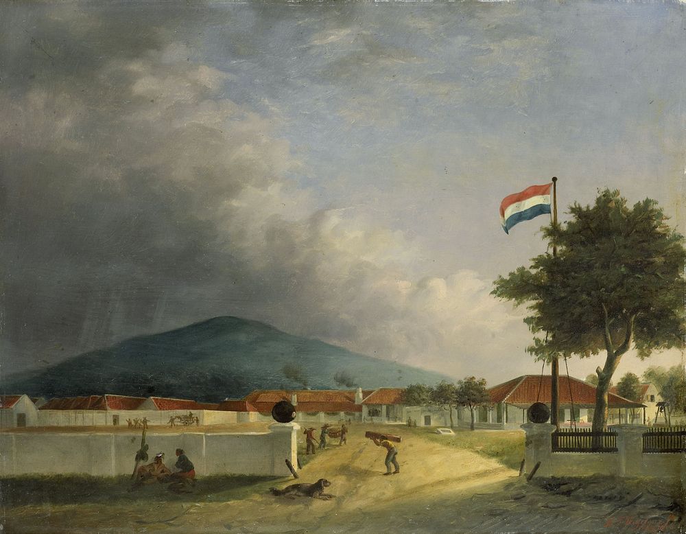 The Kedawong Sugar Factory near Pasuruan, Java (1849) by H Th Hesselaar