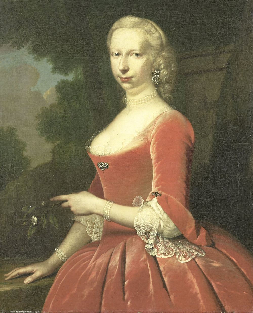 Portrait of a Woman (1748) by Frans van der Mijn