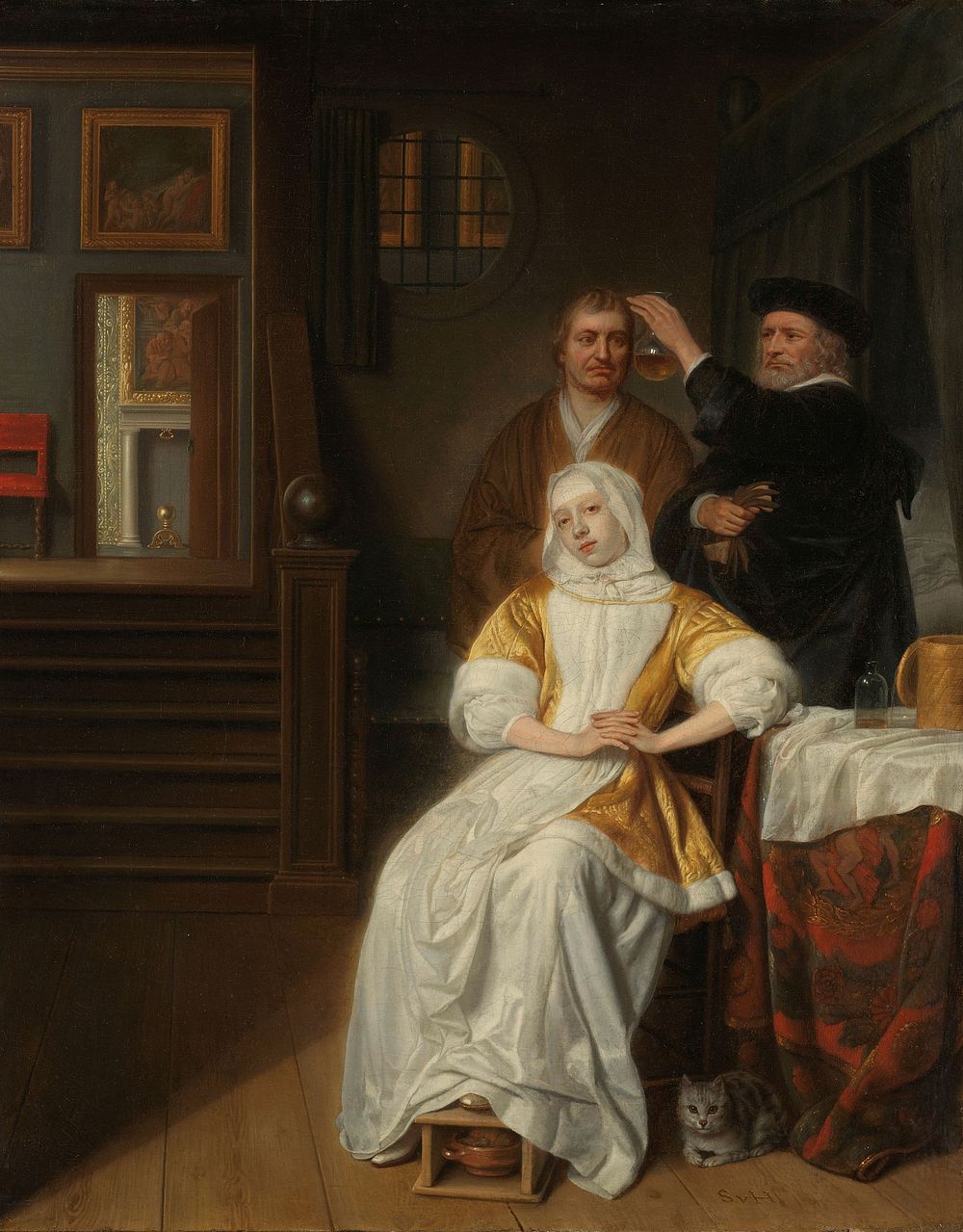 'The Anemic Lady' (1660 - 1678) by Samuel van Hoogstraten