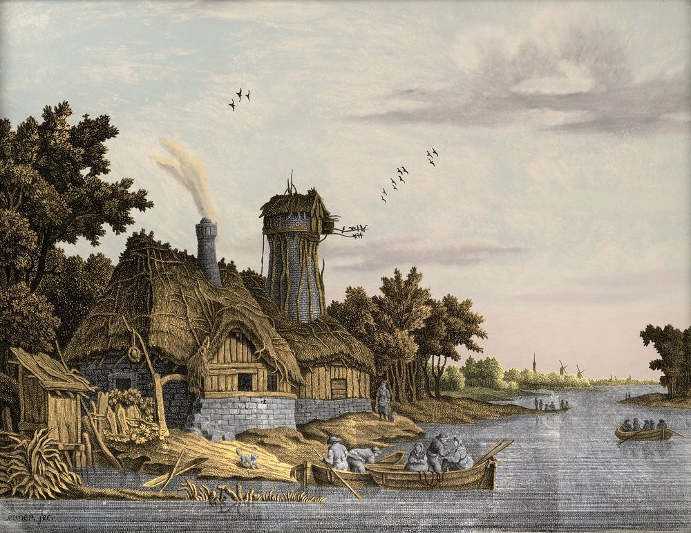 Mill along a River (1770 - 1814) by Jonas Zeuner