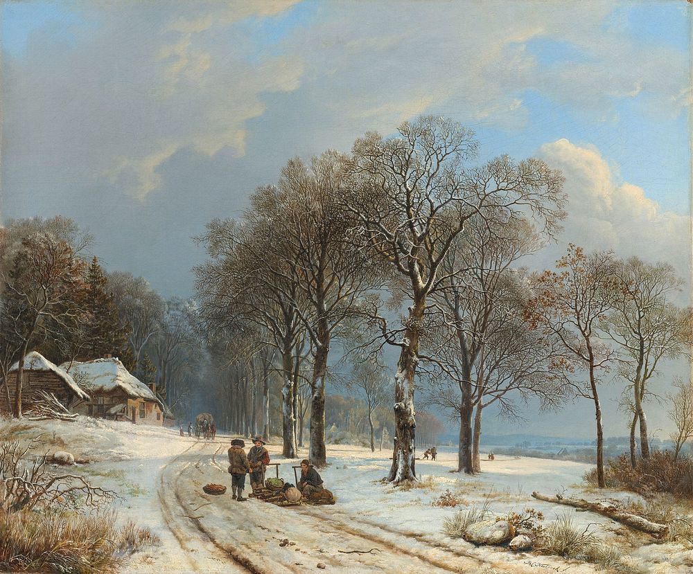 Winter Landscape (1835 - 1838) by Barend Cornelis Koekkoek