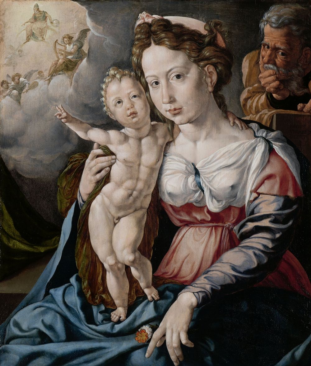 De Heilige Familie (c. 1528 - c. 1530) by Jan Cornelisz Vermeyen