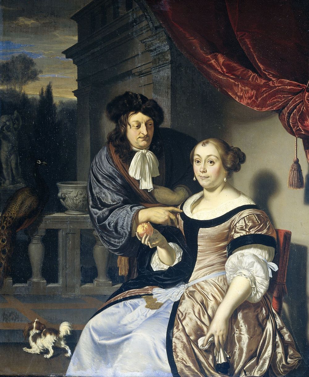 A Man and a Woman (1678) by Frans van Mieris I