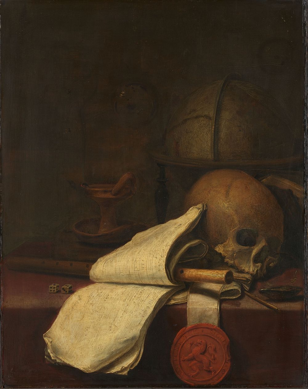 Vanitas Still Life (1646) by Pieter Symonsz Potter