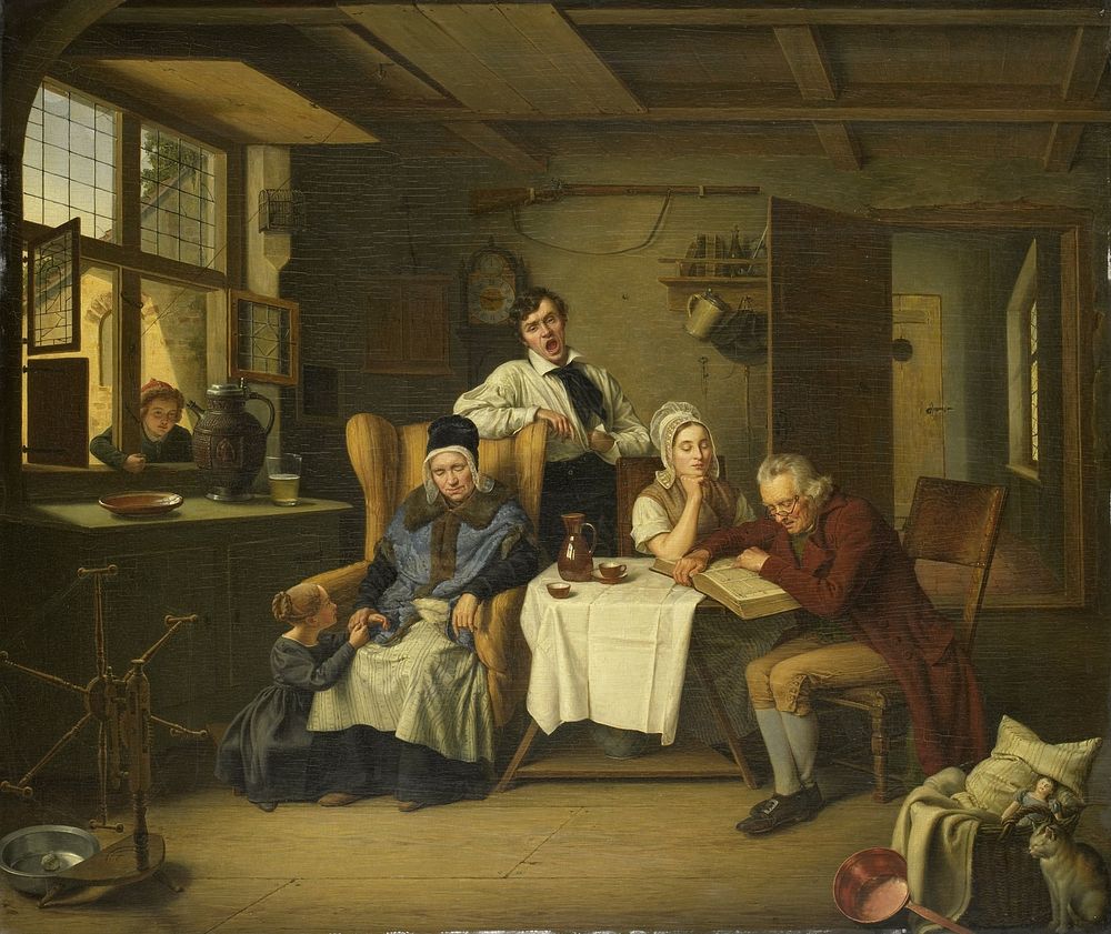 Bible Reading (1831) by Eduard Karl Gustav Lebrecht Pistorius