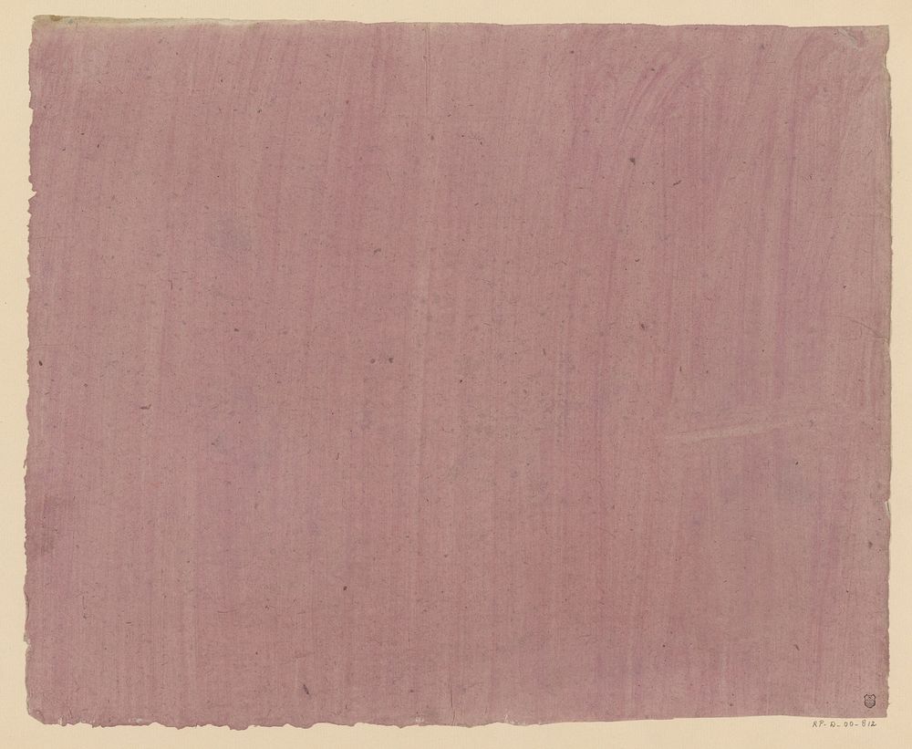 Effen roze papier (1800 - 1900) by anonymous