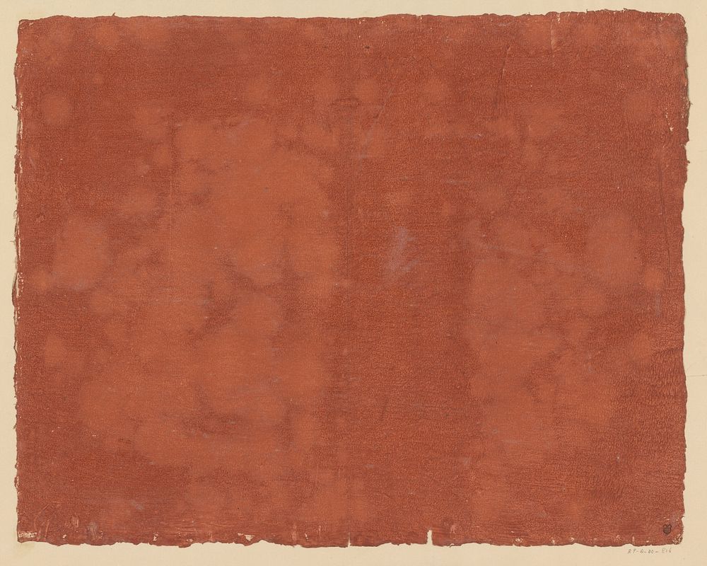 Oranjebruin stijfselverfpapier (1800 - 1900) by anonymous
