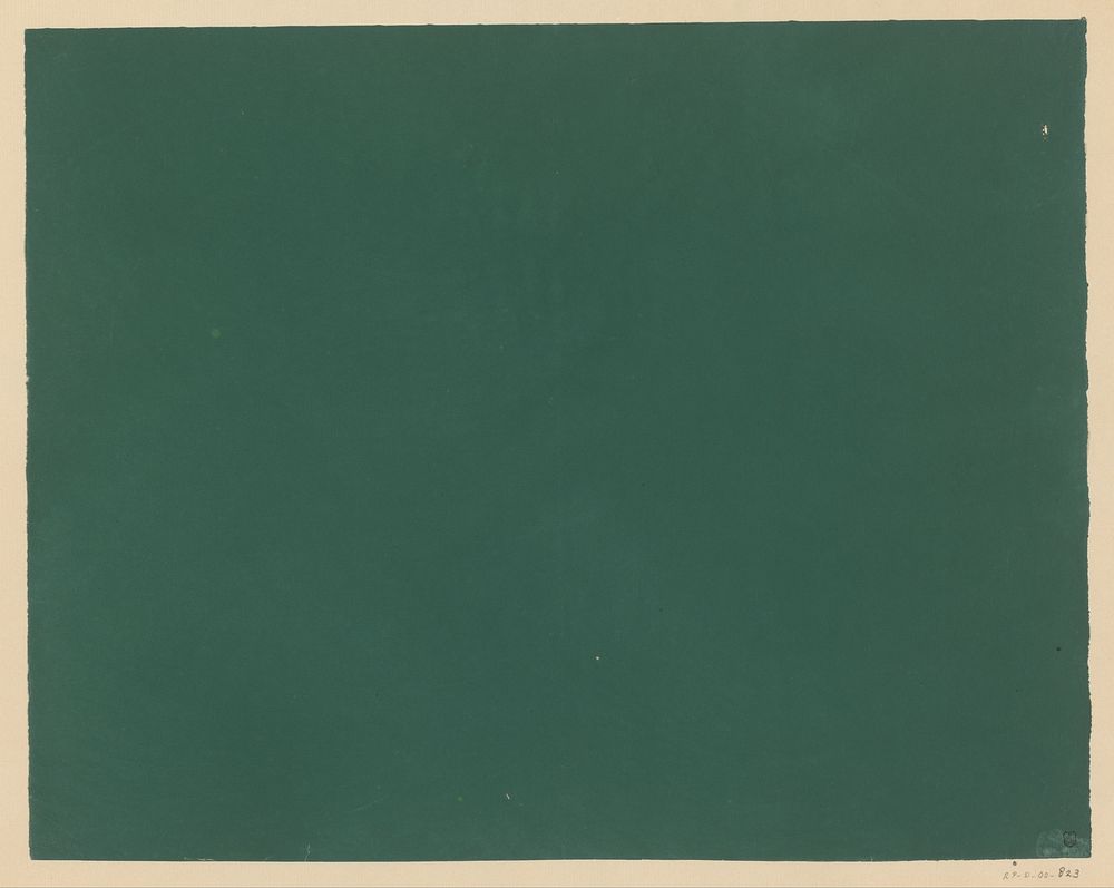 Effen groen papier (1800 - 1900) by anonymous