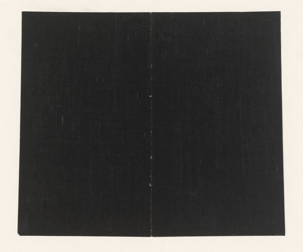 Effen zwart papier (1800 - 1900) by anonymous